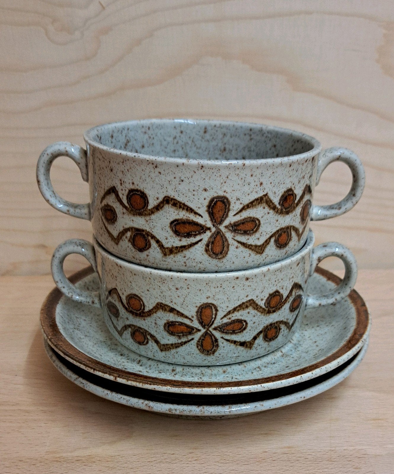 Retro set soepkommen, Ophalen of Verzenden, Huis en Inrichting