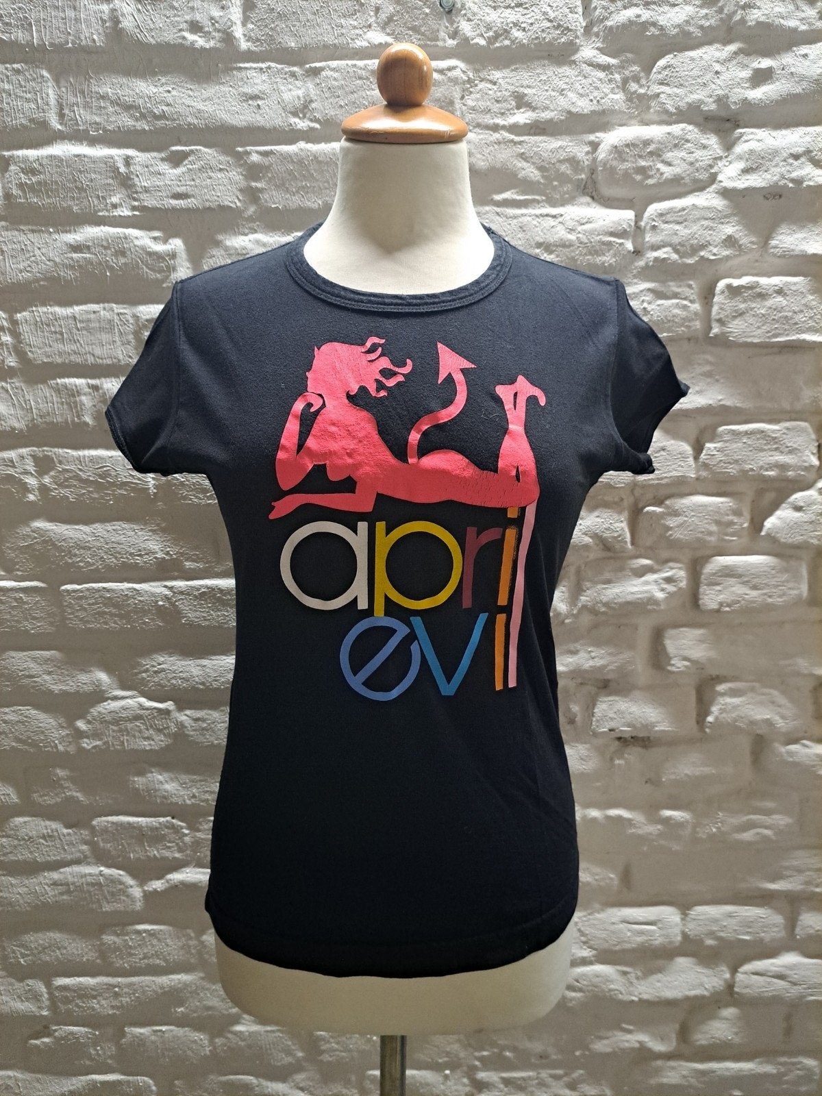 April Evil T-shirt Maat 40, Maat 38/40 (M), Verzenden, Zwart, Zo goed als nieuw