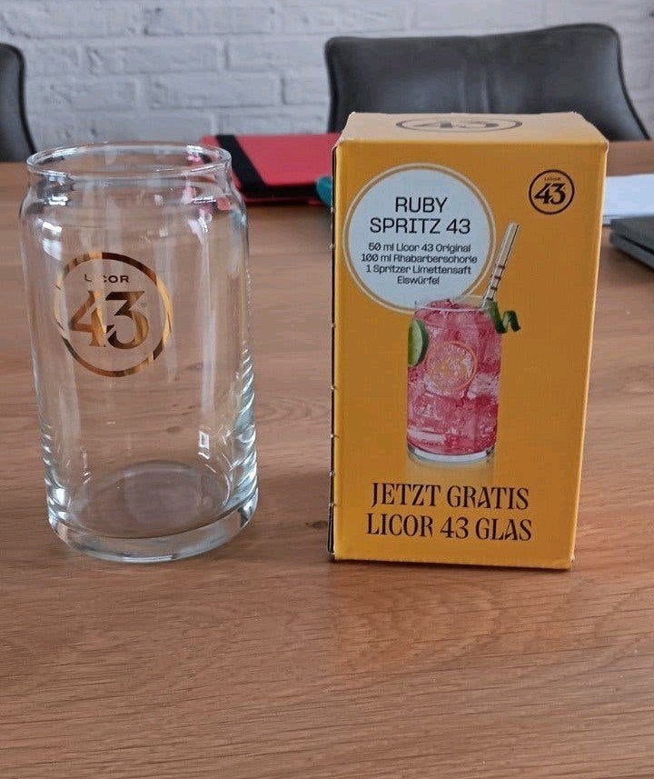 4 originele Licor 43 mixglazen, Nieuw, Ophalen of Verzenden, Overige merken, Glas