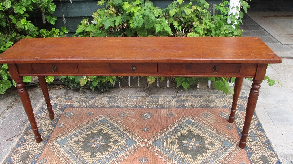 side table - oud teak - teak, Huis en Inrichting, Ophalen, Teakhout, Zo goed als nieuw, 150 tot 200 cm