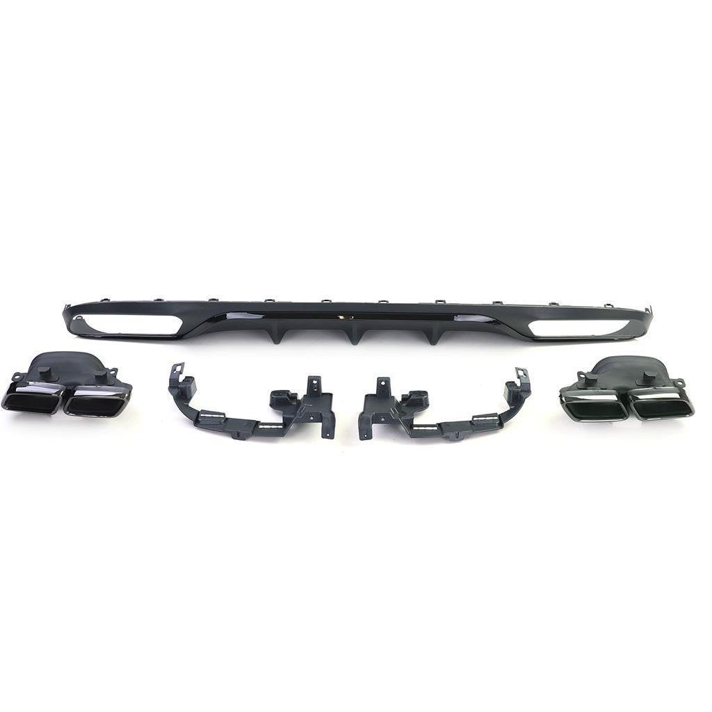 AMG Look diffuser 4 x Black uitlaat MB E Klasse W213 Standaa, Verzenden, Automotive Parts, A.parts@hotmail.nl, Trasmolenlaan 12 3447 GZ Woerden