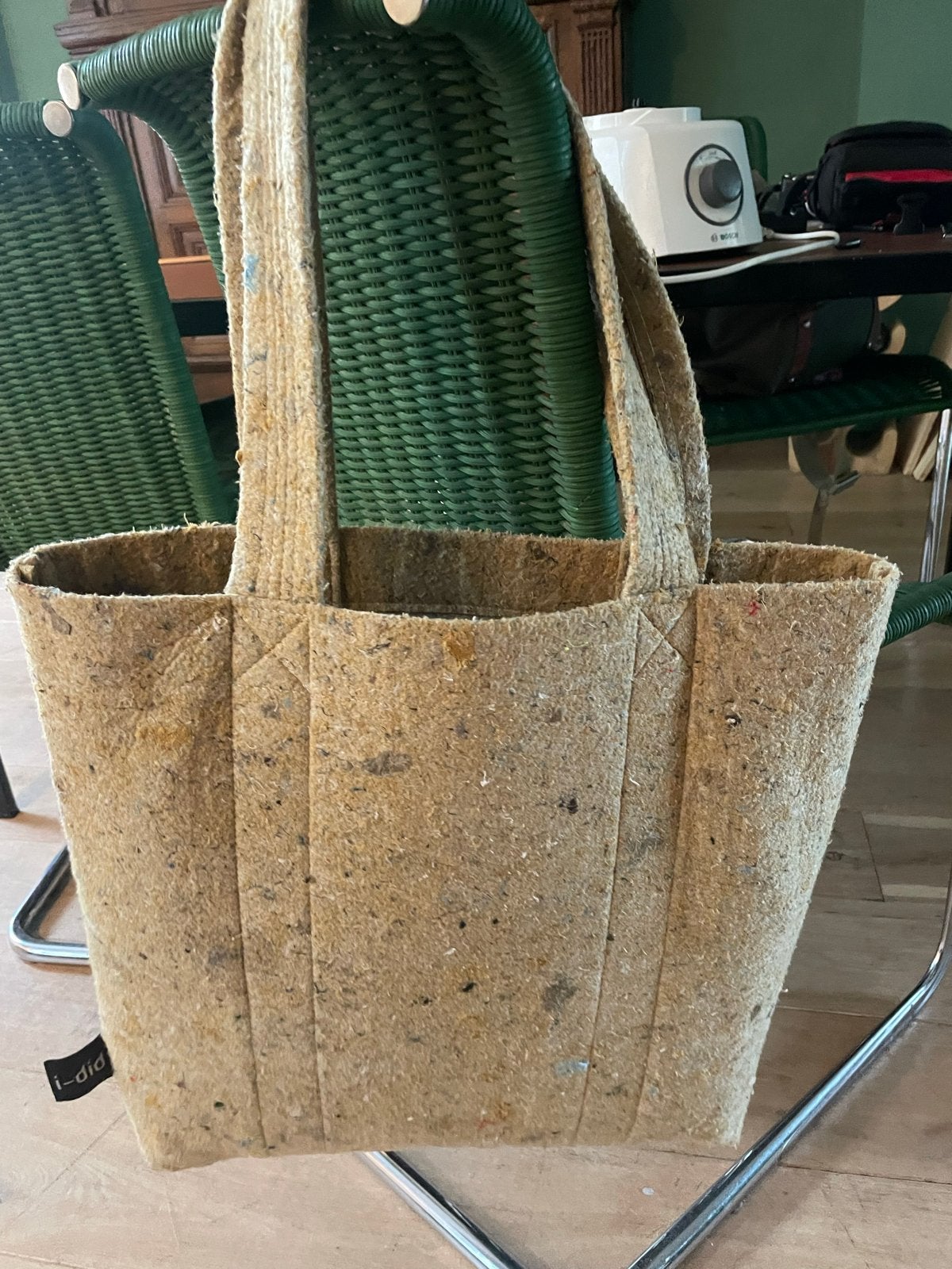i-did Shopper / Handtas van gerecycled vilt, Sieraden, Tassen en Uiterlijk, Tassen | Damestassen, Ophalen, Zo goed als nieuw, Beige