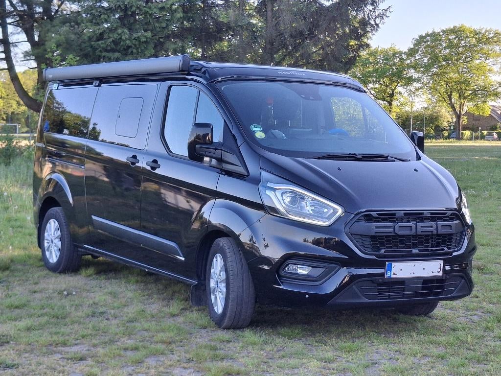 Ford Nugget Plus L2 2024 Automaat BTW - vast toilet–52.000km, Caravans en Kamperen, Campers, Luifel, Ford, Reservewiel, Diesel