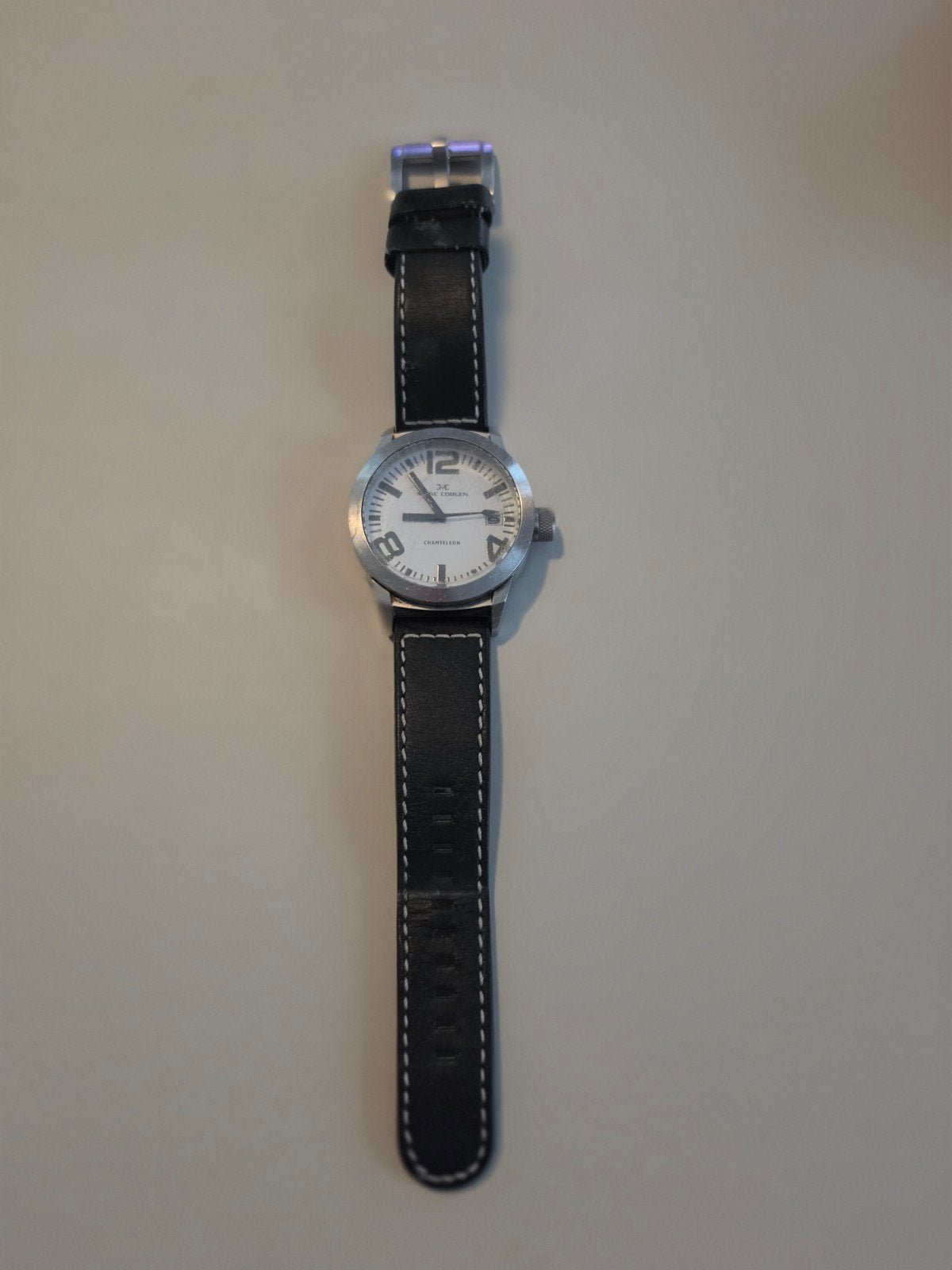 Marc Coblenz horloge met verwisselbare bandjes, Overige merken, Leer, Staal, Polshorloge