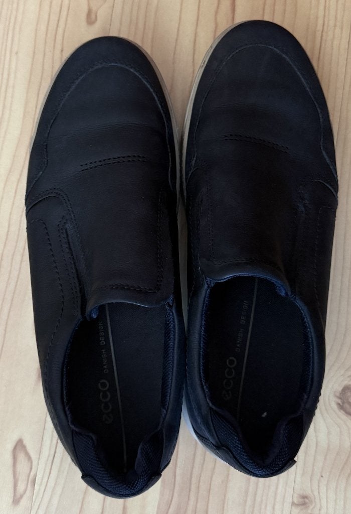 Ecco instappers heren zwart maat 45, Loafers, Ecco, Zwart, Ophalen of Verzenden