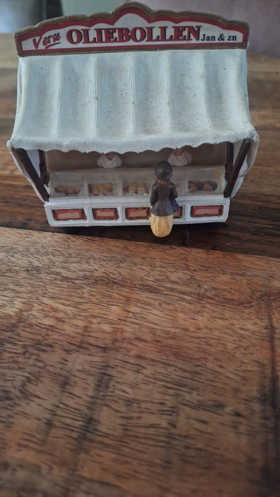 Oliebollenkraam miniatuur met verlichting, Ophalen of Verzenden, Gebruikt