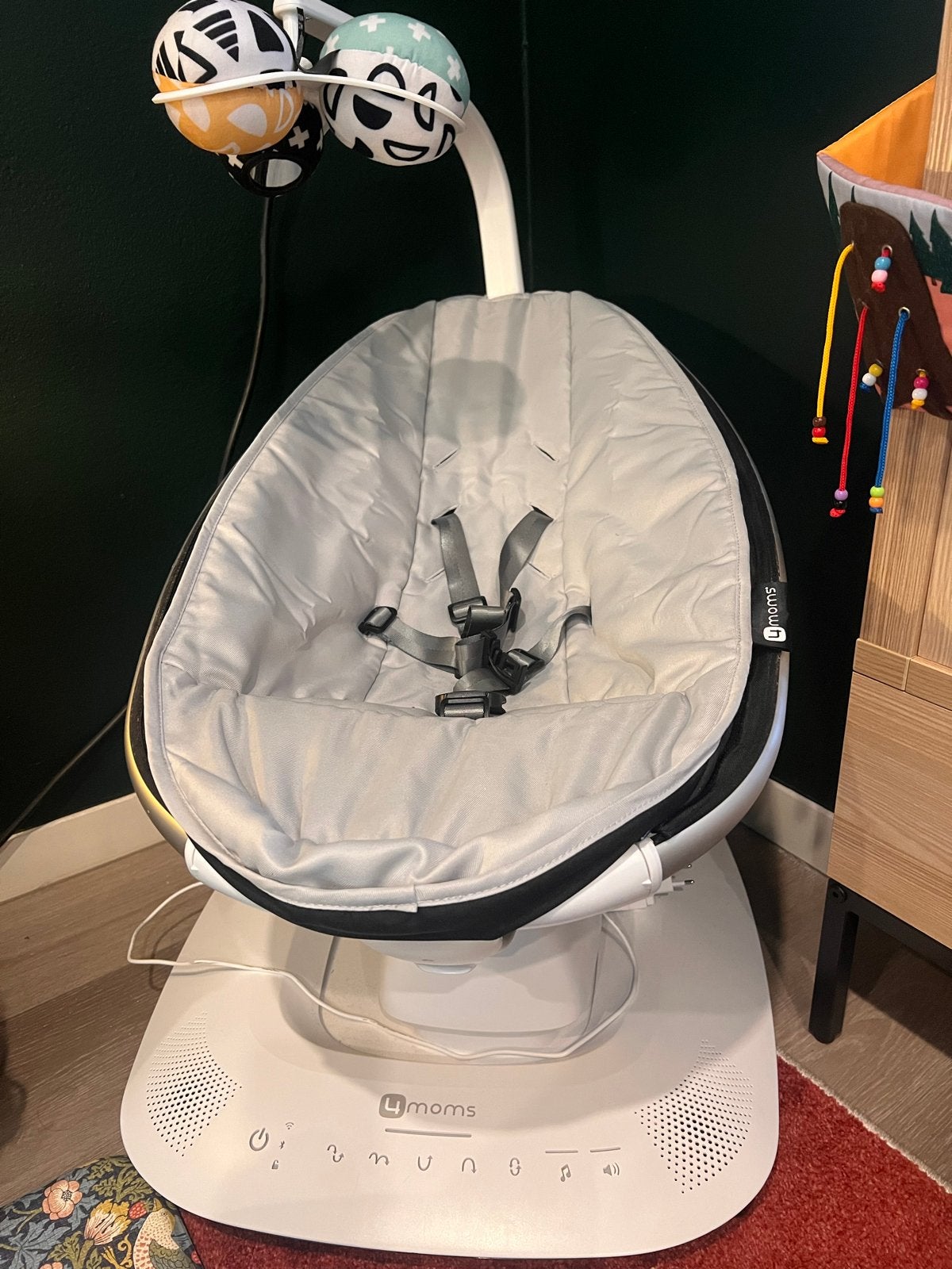 4moms Mamaroo 4.0 babywieg/schommelstoel, Schommelstoel, Ophalen, Overige merken, Met gordel(s) of riempje(s)