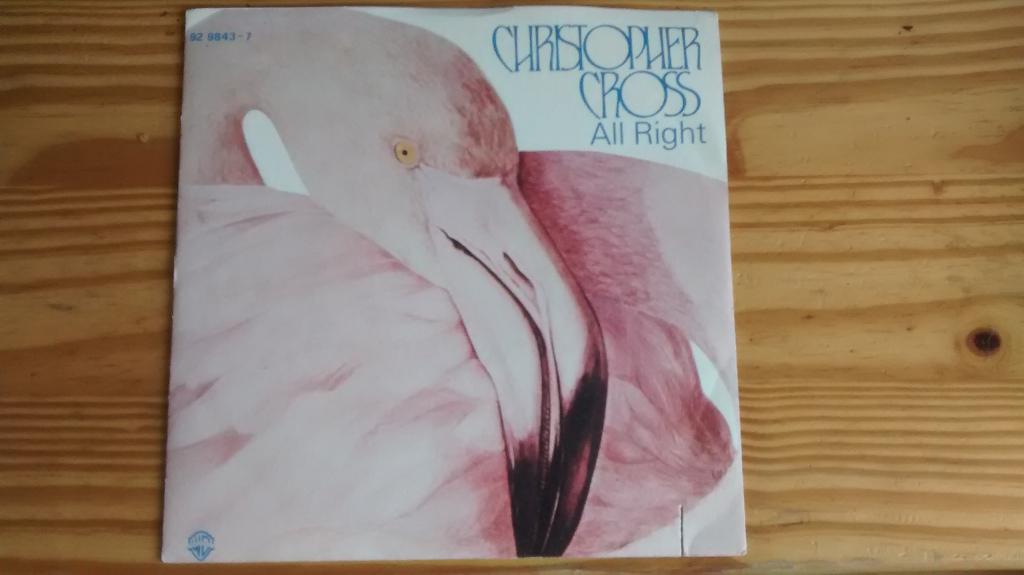 Single - Christopher Cross - All right, Ophalen of Verzenden, Zo goed als nieuw, Pop, Single