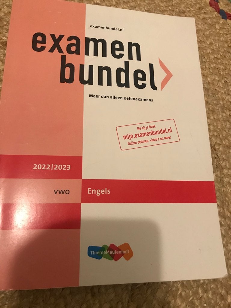 Examen bundel english en Nederlands vwo, Ophalen, Zo goed als nieuw, VWO, Overige vakken
