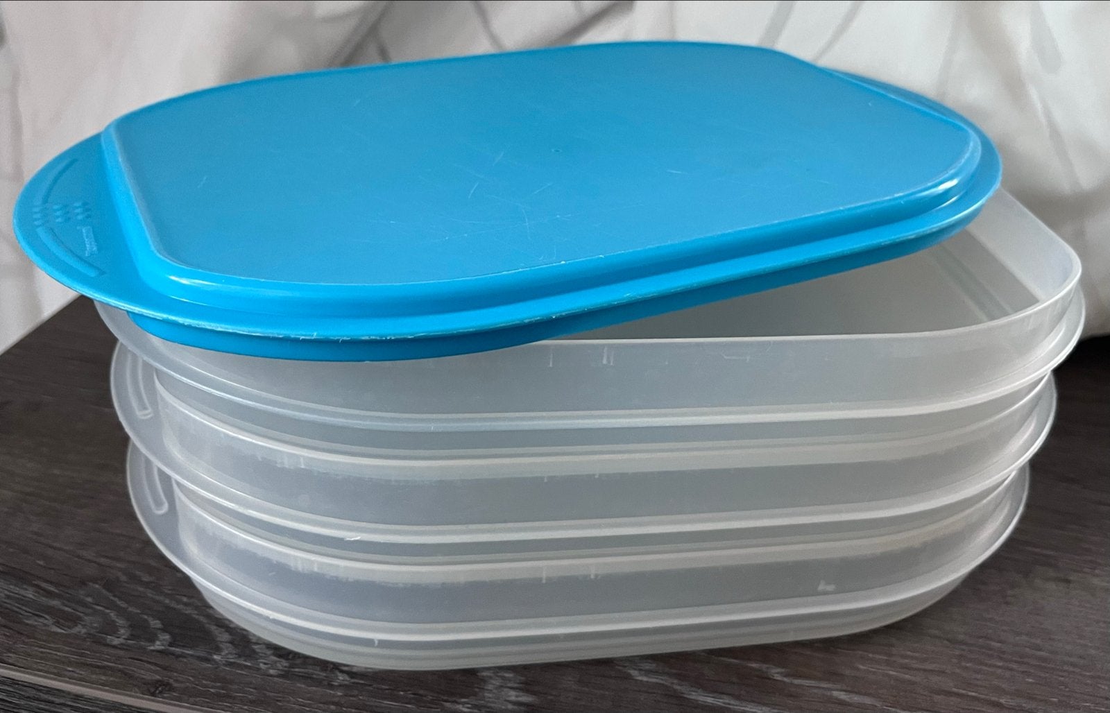 Tupperware Stapelbare Bewaardozen voor Vleeswaren/Kaas, Gebruikt, Overige kleuren, Bewaardoos, Ophalen of Verzenden