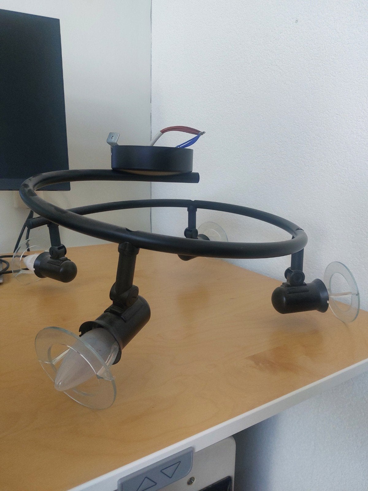 plafondlamp 4 spots, Ophalen, Gebruikt