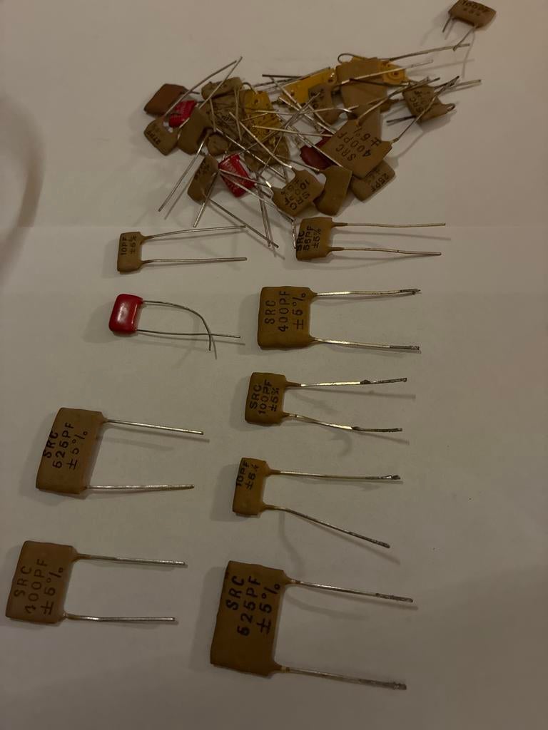 Diverse SRC Condensatoren - Vintage Elektronica Onderdelen, Ophalen of Verzenden, Gebruikt