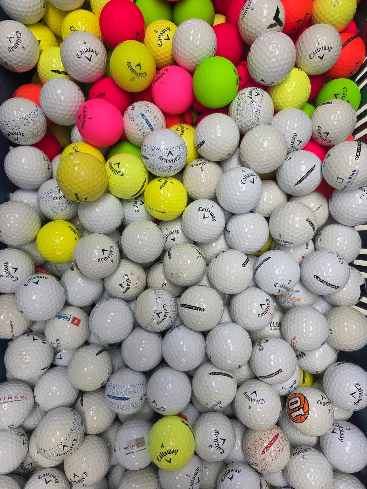 6000 CALLAWAY SUPERSOFT GOLFBALLEN, Ophalen of Verzenden, Gebruikt, Bal(len), Callaway