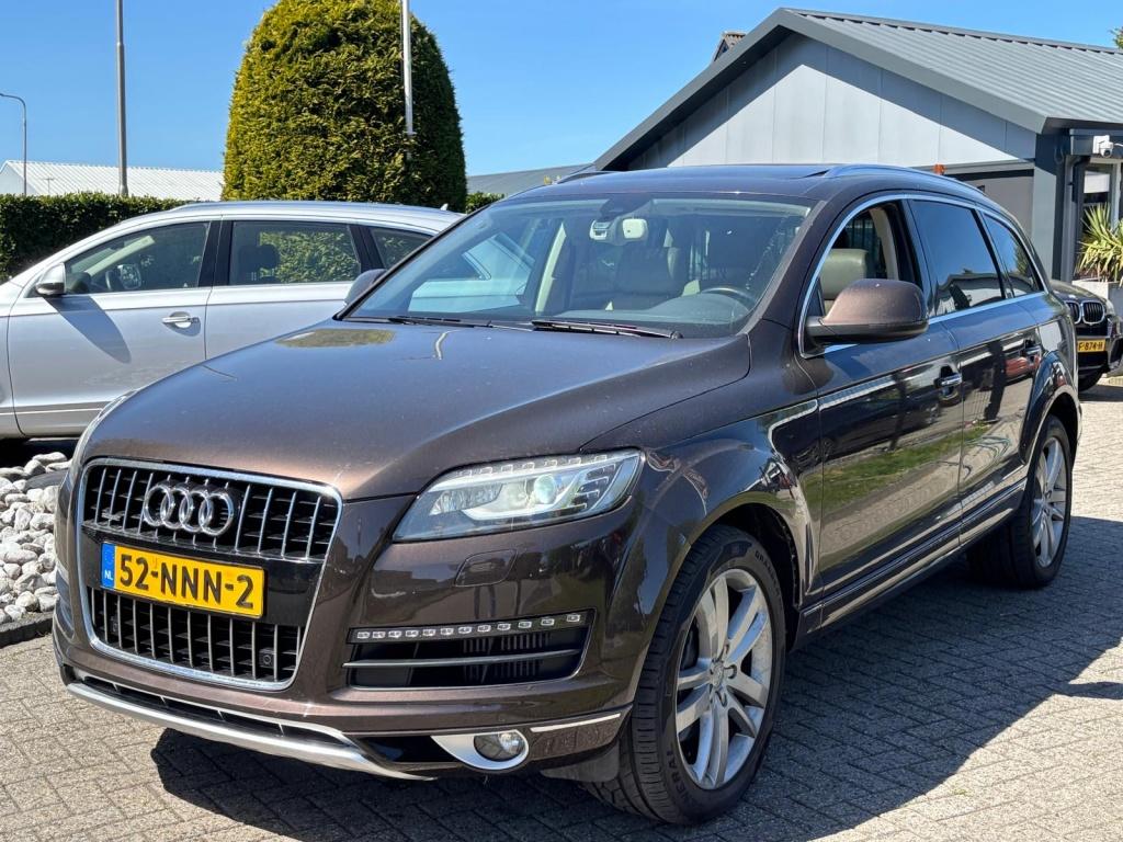 Audi Q7 3.0 TDI Quattro 2009 Facelift Youngtimer 7-Persoons, Auto's, Audi, Automaat, Gebruikt, Bruin, 7 stoelen
