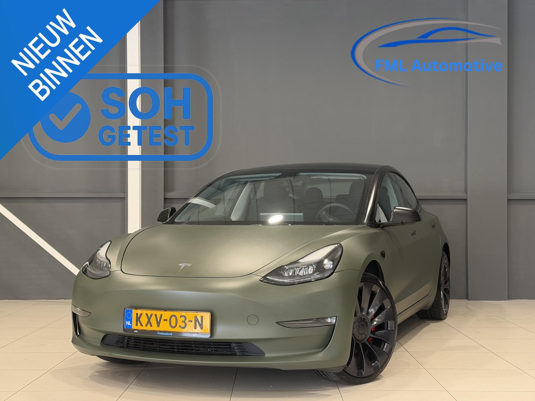 Tesla Model 3 Performance AWD 75 kWh | Performance | SOH 94,, Auto's, Automaat, Stof, Gebruikt, 547 km
