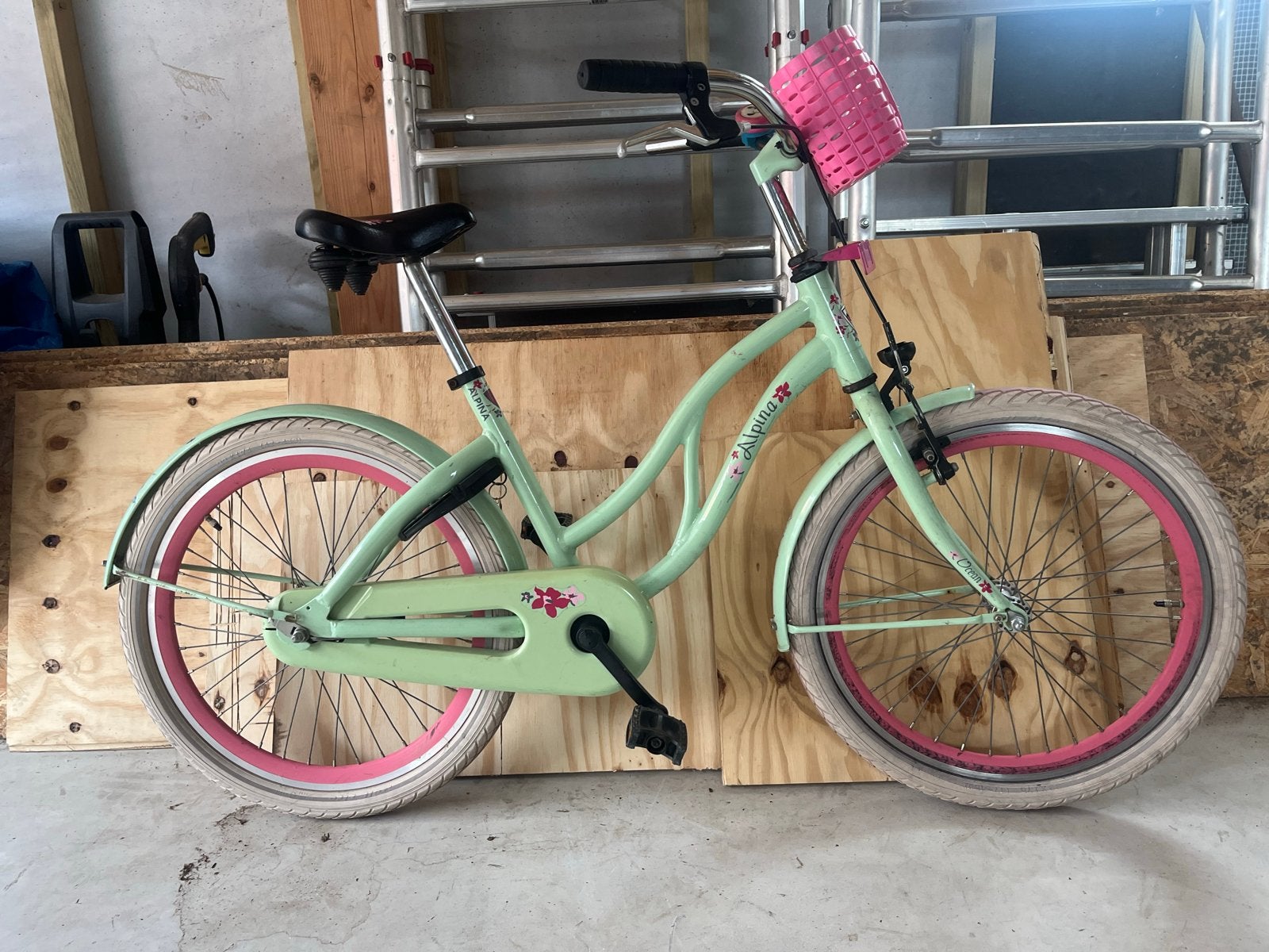 Alpina kinderfiets 20 inch -, Ophalen, Gebruikt, Terugtraprem, 16 tot 20 inch