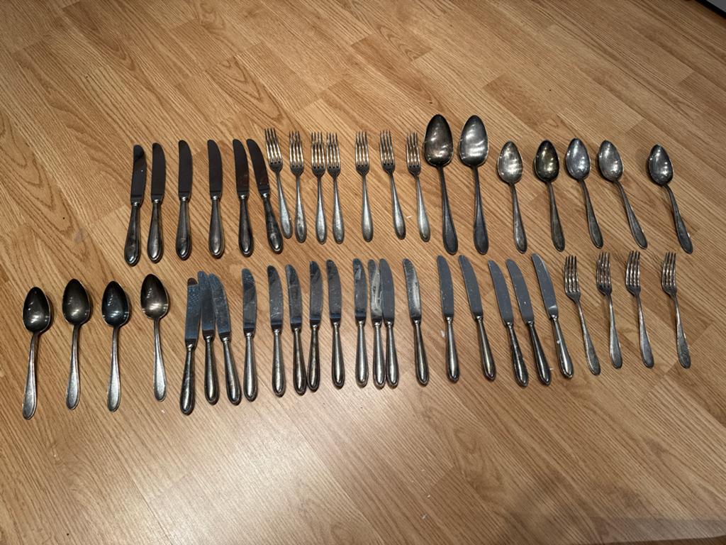 Grote set WMF vintage bestek - lepels, vorken, messen, Verzenden