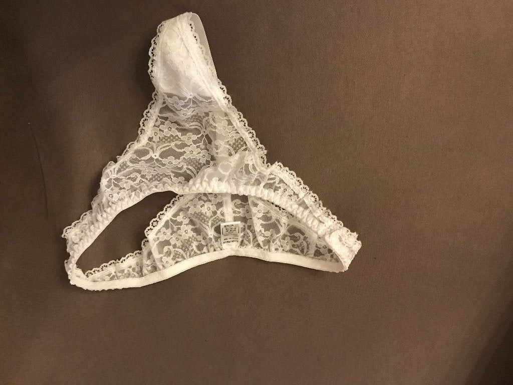 Witte kanten string, Kleding | Dames, Ondergoed en Lingerie, Verzenden, Wit, String
