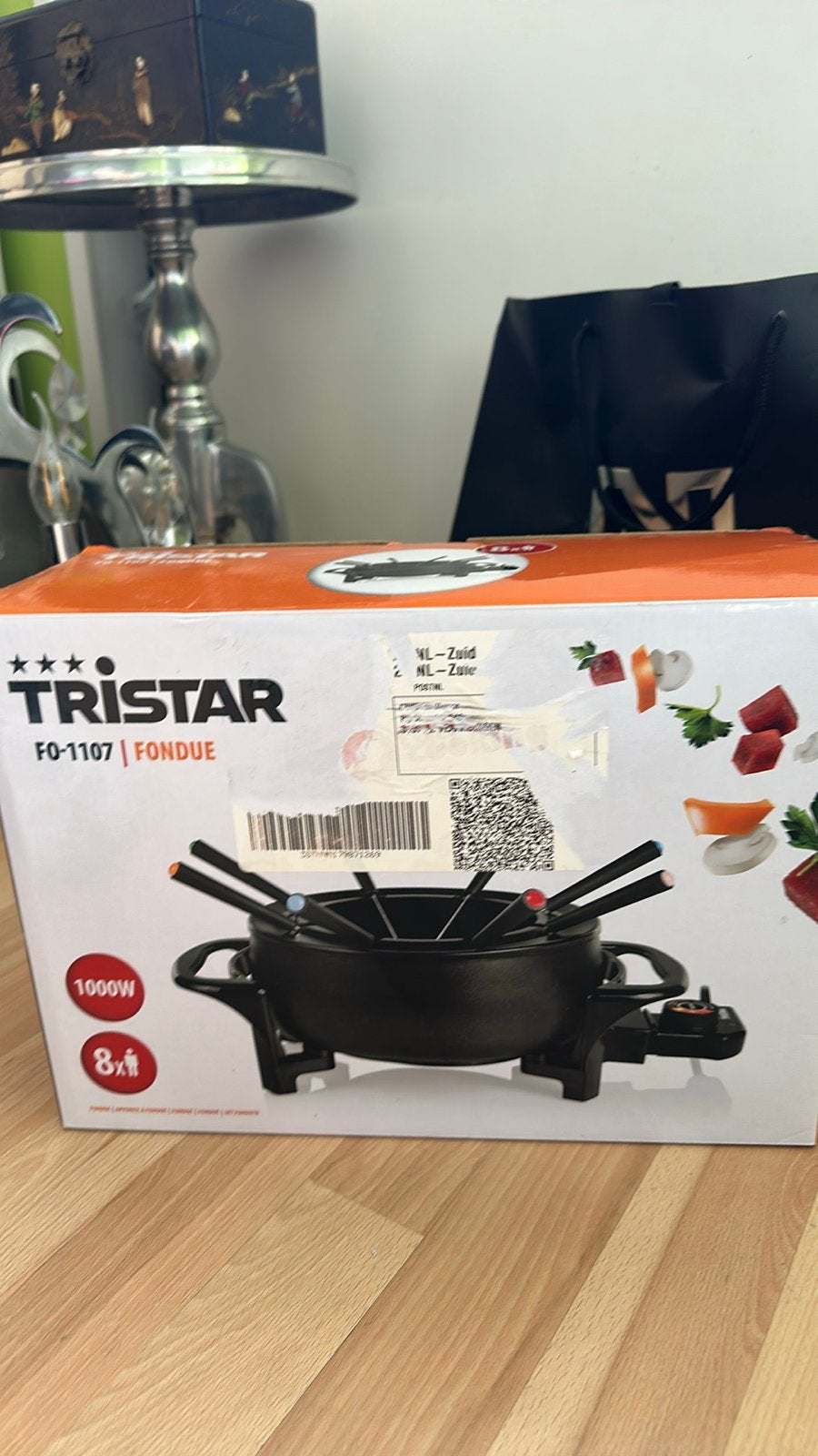 Tristar FO-1107 Fonduepan - zgan in doos, Ophalen of Verzenden, Zo goed als nieuw, Elektrisch, Fonduepan