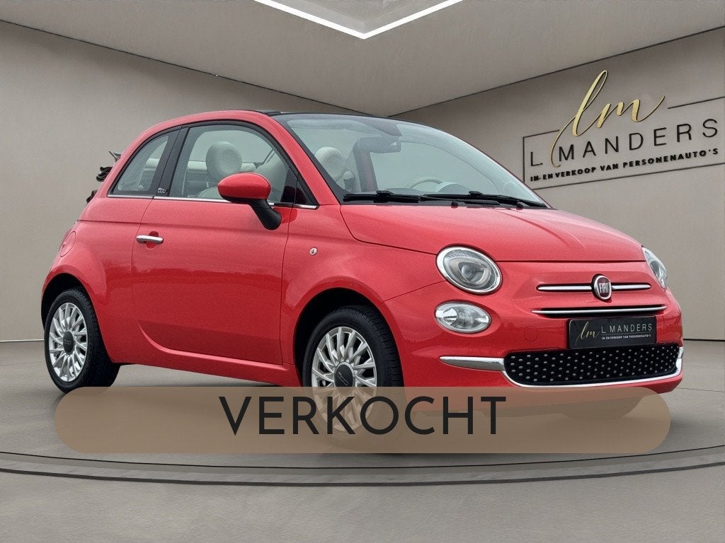 Fiat 500C 1.2 Lounge 2018 KORAAL | Cabriolet | Climate Contr, Auto's, Fiat, Keurmerk '100% Onderhouden', Gebruikt, 4 cilinders