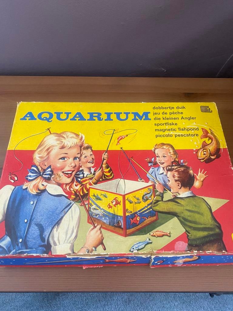 Retro bordspel Aquarium, Hobby en Vrije tijd, Gezelschapsspellen | Bordspellen, Verzenden, Gebruikt