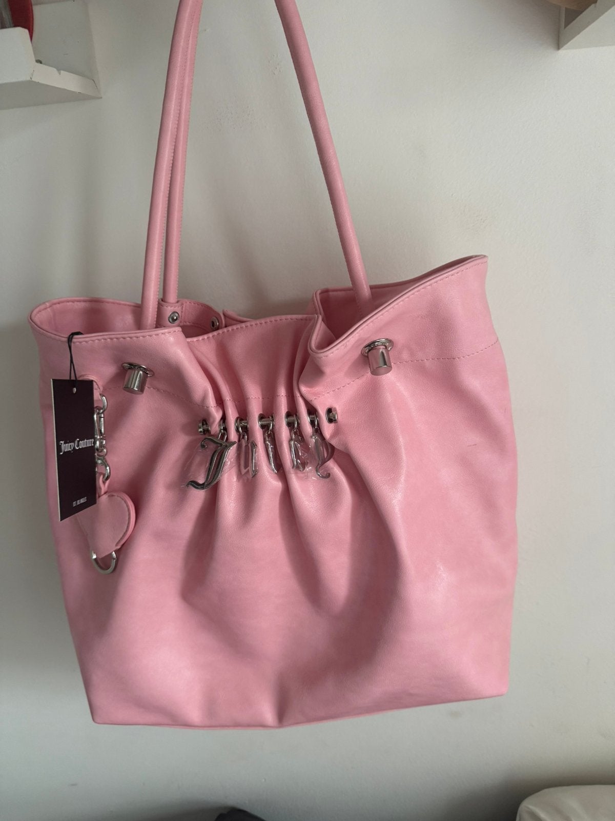 Juicy couture grote handtas, Sieraden, Tassen en Uiterlijk, Tassen | Damestassen, Ophalen of Verzenden, Nieuw, Roze, Handtas