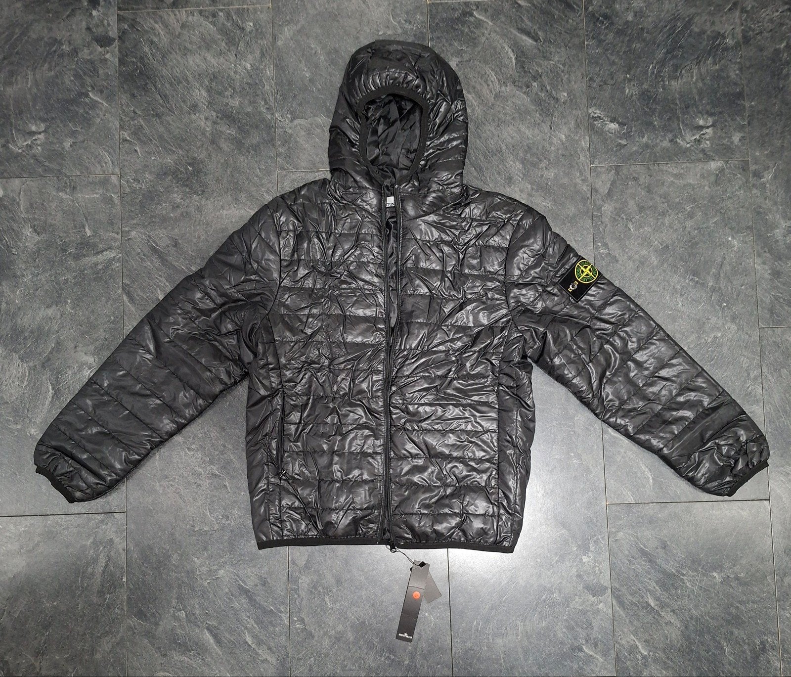 Stone Island donsjack - Zwart, Kleding | Heren, Jassen | Winter, Maat 52/54 (L), Verzenden, Zwart, Stone Island