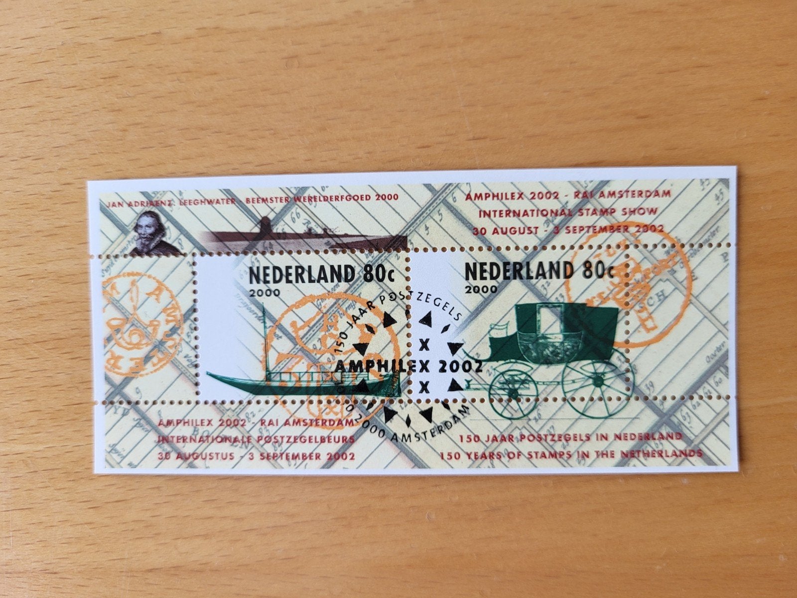Nederlandse postzegel Amphilex 2002 - 150 jaar postzegels, Verzenden, Postfris