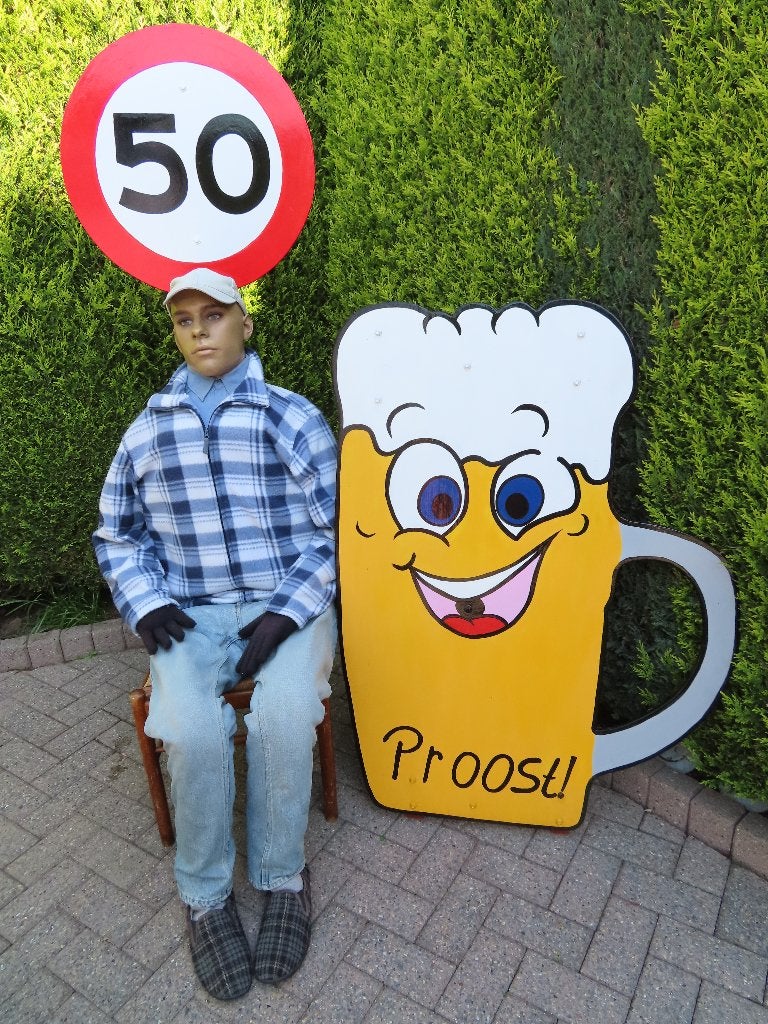 Abraham pop + bierpul bord + 50 bord goedkoopst huren., Ophalen, Nieuw, Abraham of Sarah