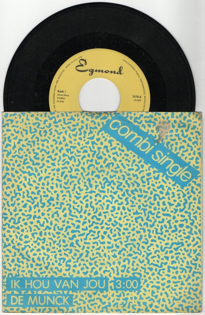 De Munck en Robert & Robert – Ik Hou Van Jou, Cd's en Dvd's, Ophalen of Verzenden, Gebruikt, 7 inch, Levenslied of Smartlap