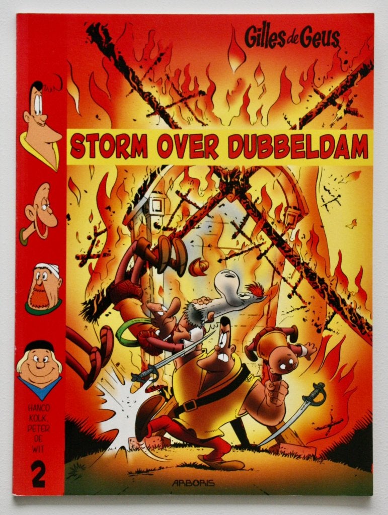 Gilles de Geus - 2. Storm over Dubbeldam (1997) SC, Boeken, Eén stripboek, Ophalen of Verzenden, Zo goed als nieuw