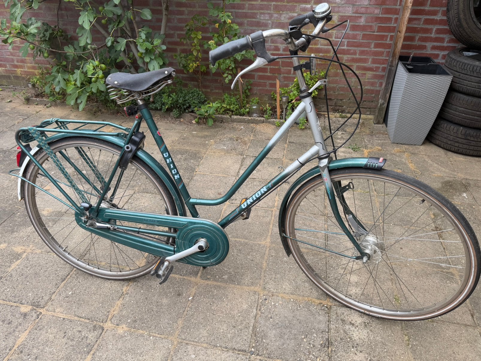 Damesfiets, stationfiets, Fietsen en Brommers, Fietsen | Dames | Damesfietsen, Gebruikt, Versnellingen, 50 tot 53 cm, Trommelrem