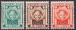 Nederland NVPH nr 141/3 postfris 1e Kinderpostzegels 1924, Postzegels en Munten, Ophalen of Verzenden, T/m 1940, Postfris