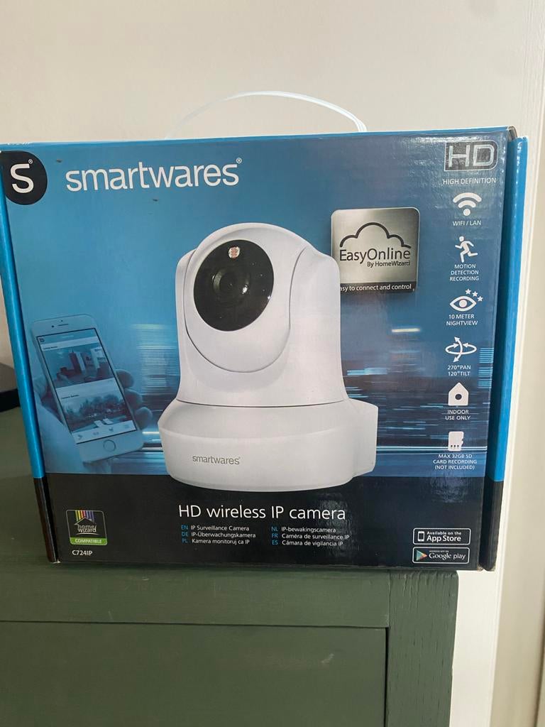 Smartwares HD Wireless IP Camera C724IP, Ophalen of Verzenden, Zo goed als nieuw, Binnencamera