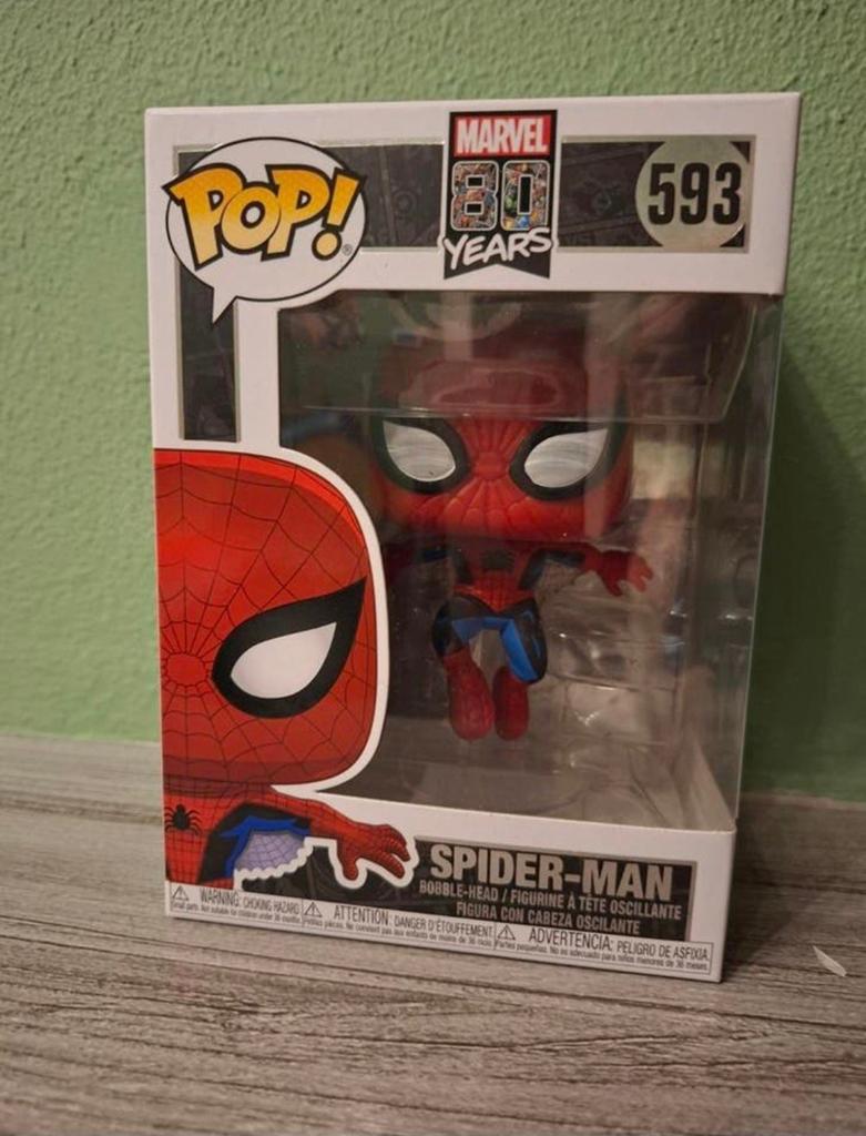 Funko Pop! Marvel Spider-Man 80 Years #593, Verzamelen, Poppetjes en Figuurtjes, Zo goed als nieuw, Ophalen of Verzenden
