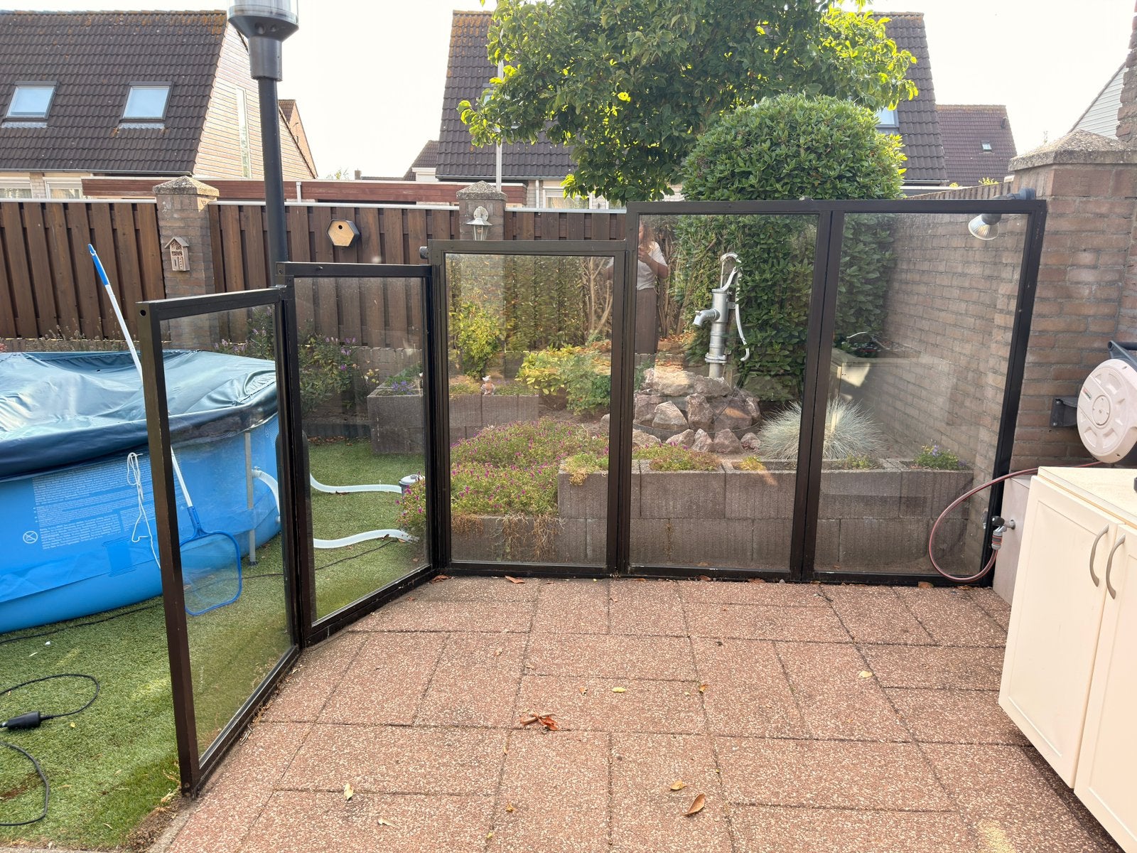 Windscherm tuin, Tuin en Terras, Tuinschermen, Ophalen, Gebruikt, Aluminium, 200 cm of meer