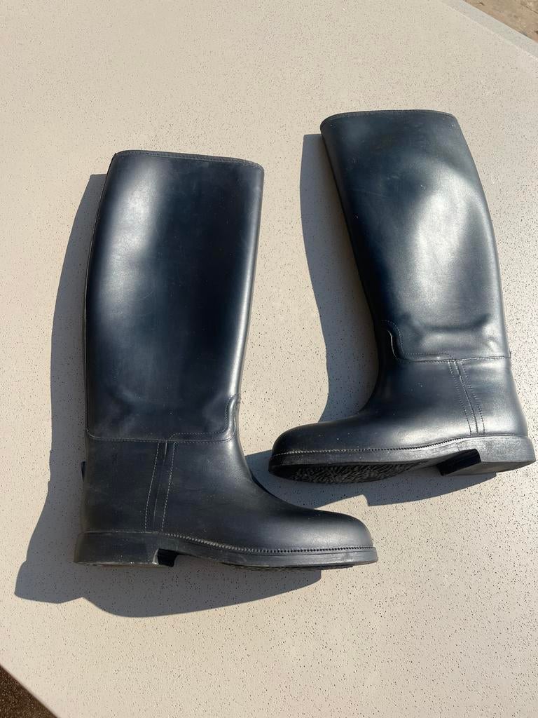 Paardrijlaarzen, gevoerd, zwart, rubber mt 39, Dieren en Toebehoren, Paardrijkleding, Ophalen, Gebruikt, Dressuur, Dames
