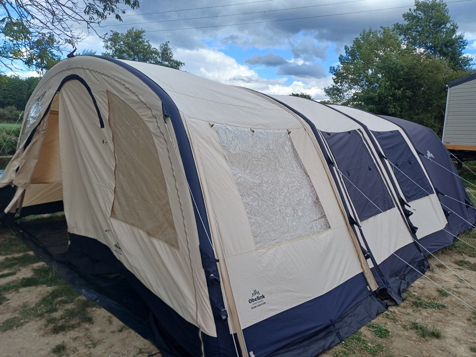 Obelink Miami Easy Air 6 persoons opblaasbare tunneltent, Caravans en Kamperen, Tenten, Ophalen, Zo goed als nieuw, Tot en met 6