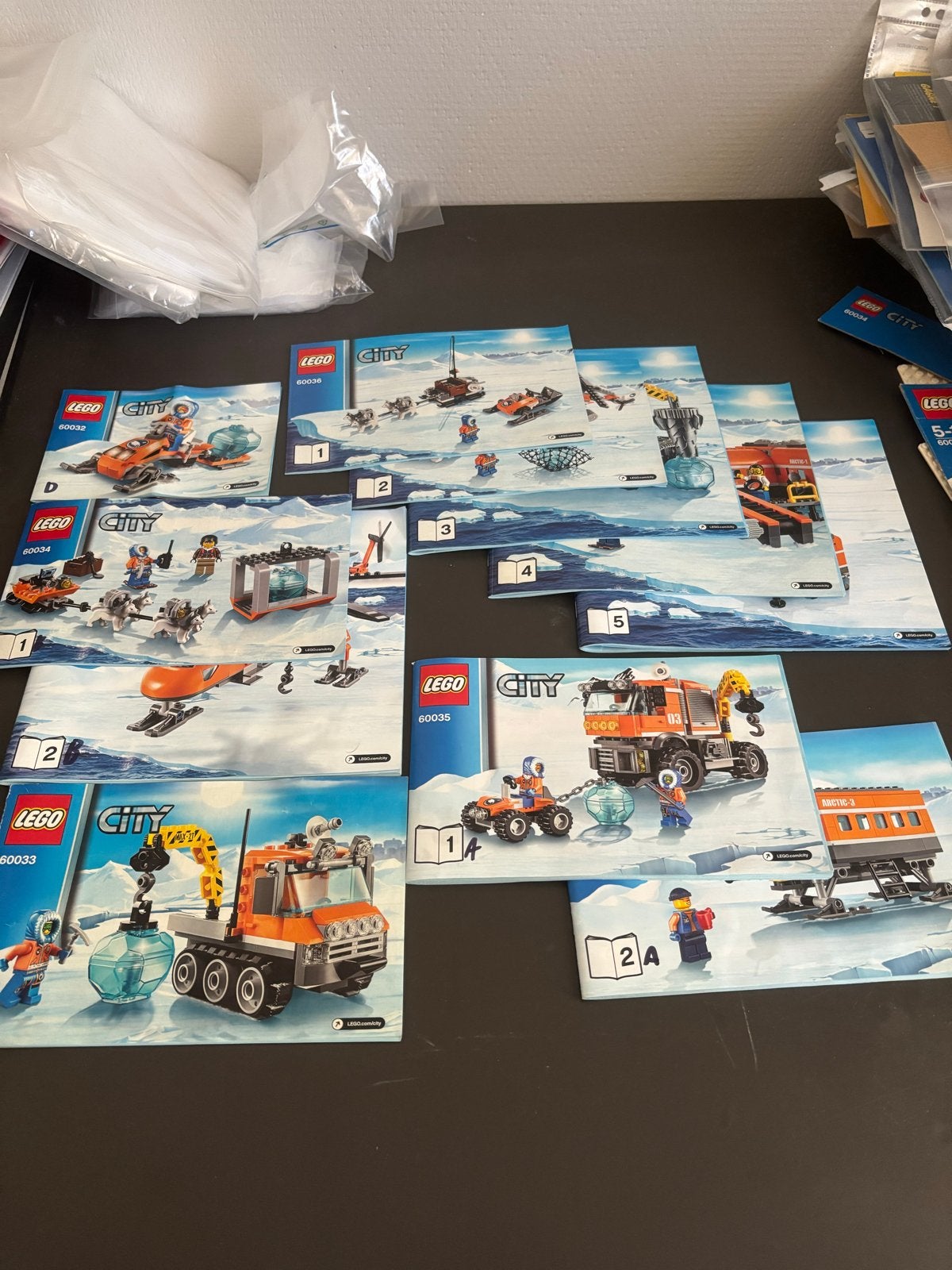 Lego City Arctic Sets 60032 t/m 60036, Ophalen of Verzenden, Gebruikt