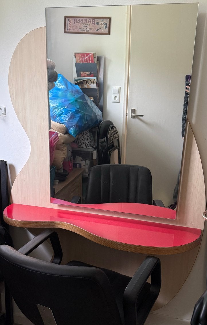 Leuke unieke Kaptafel, Huis en Inrichting, Ophalen, 50 tot 100 cm, Zo goed als nieuw, 150 tot 200 cm