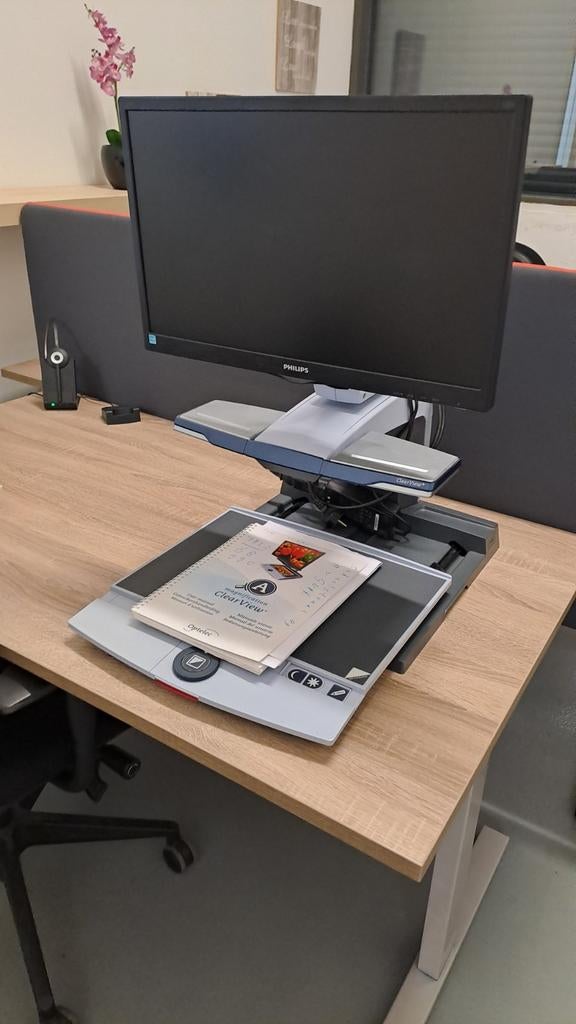 Optelec clearview, Ophalen of Verzenden, Zo goed als nieuw, Vergrootglas of Loep