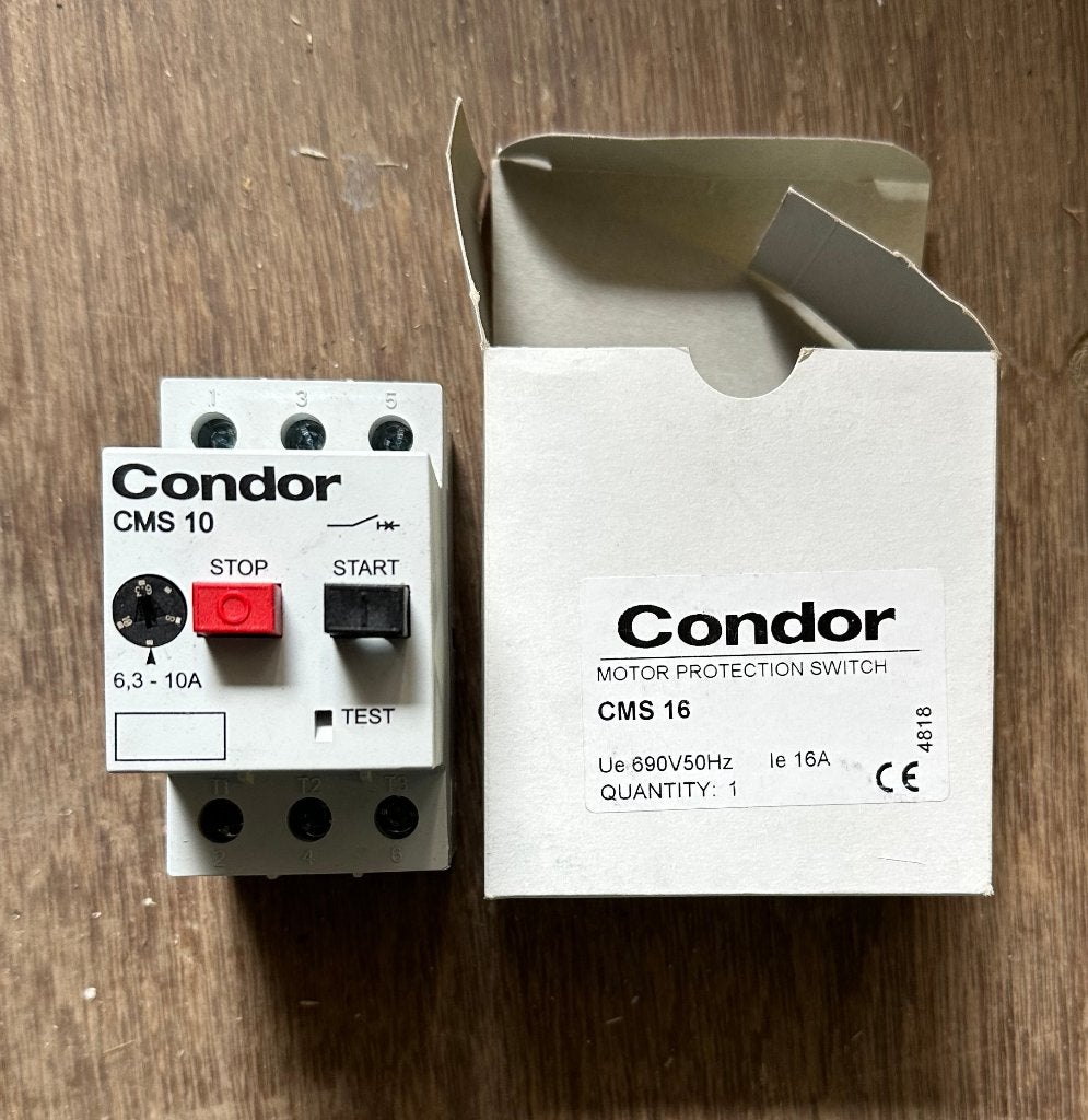 Condor CMS 16amp motorbeveiligingsschakelaar, Ophalen of Verzenden, Nieuw, Overige merken, Installatieautomaat