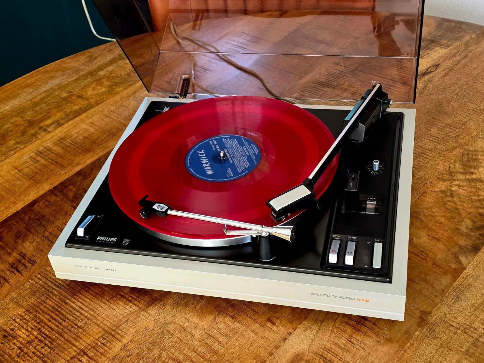 Philips 418 Platenspeler, Philips, Gebruikt, Ophalen of Verzenden, Nvt