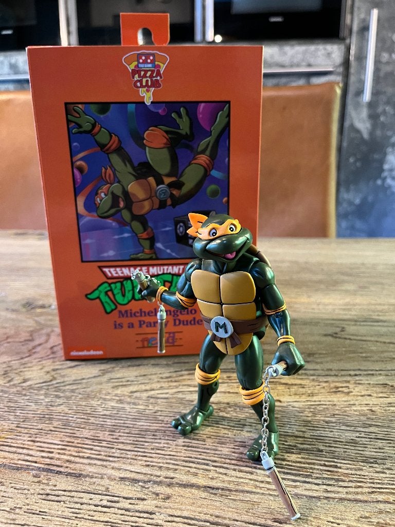 Turtles Michelangelo TMNT Pizza Club actiefiguur (KO), Ophalen of Verzenden, Zo goed als nieuw