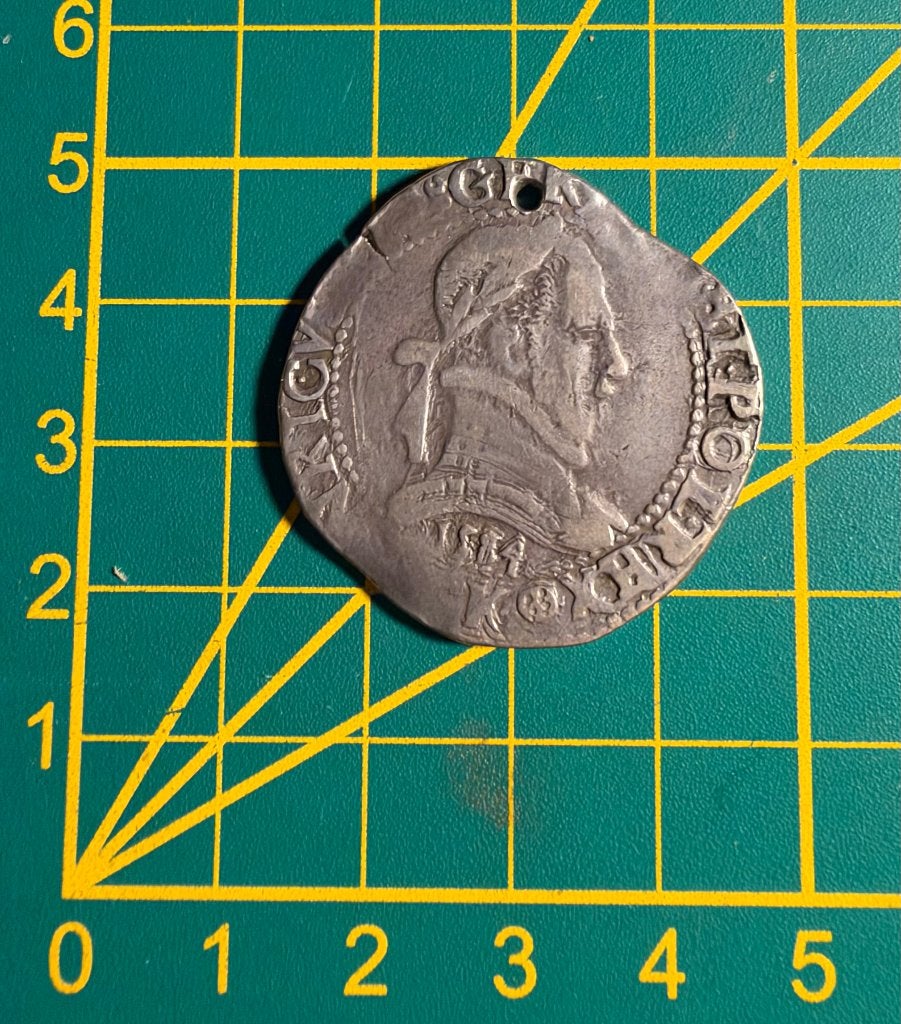 Henry III - zilver - au col plat - middeleeuwse munt, Postzegels en Munten, Ophalen of Verzenden, Frankrijk, Losse munt, Zilver