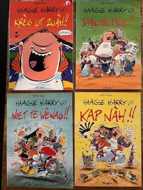 4x Haagse Harry - M Rueb, Meerdere stripboeken, Verzenden, Zo goed als nieuw