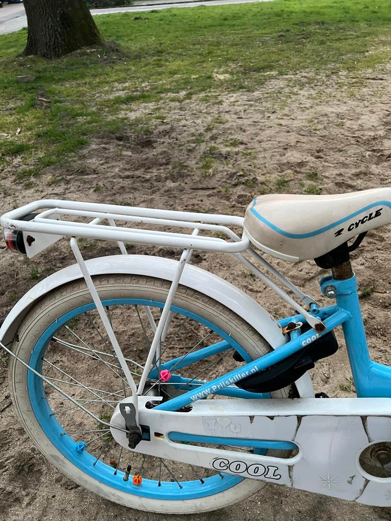 Cool kinderfiets 20 inch - lichtblauw/wit, Ophalen of Verzenden, Gebruikt, 24 inch