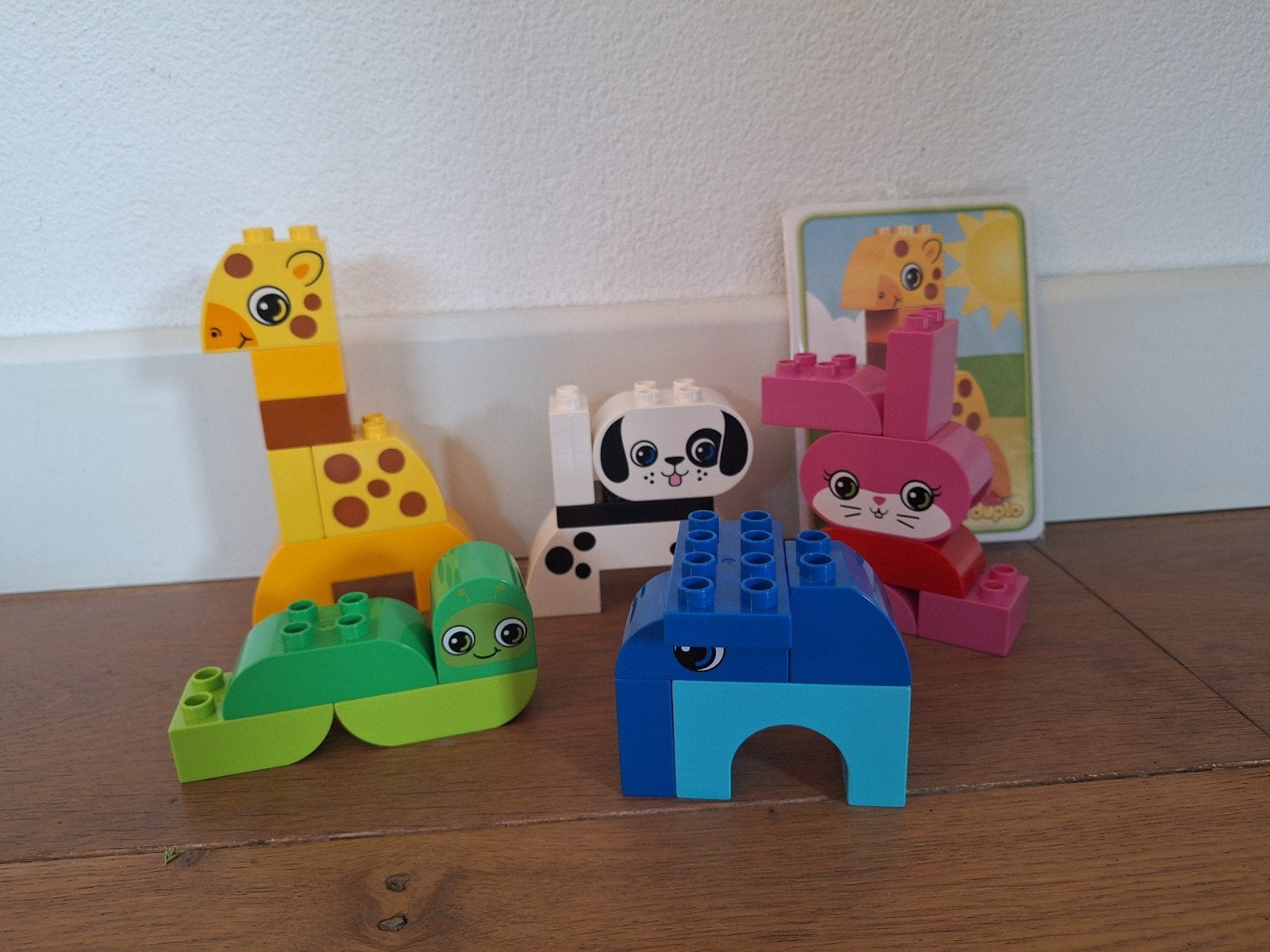 Lego Duplo 10573 Creatieve Dieren Compleet met bouwkaarten, Ophalen of Verzenden, Zo goed als nieuw, Duplo