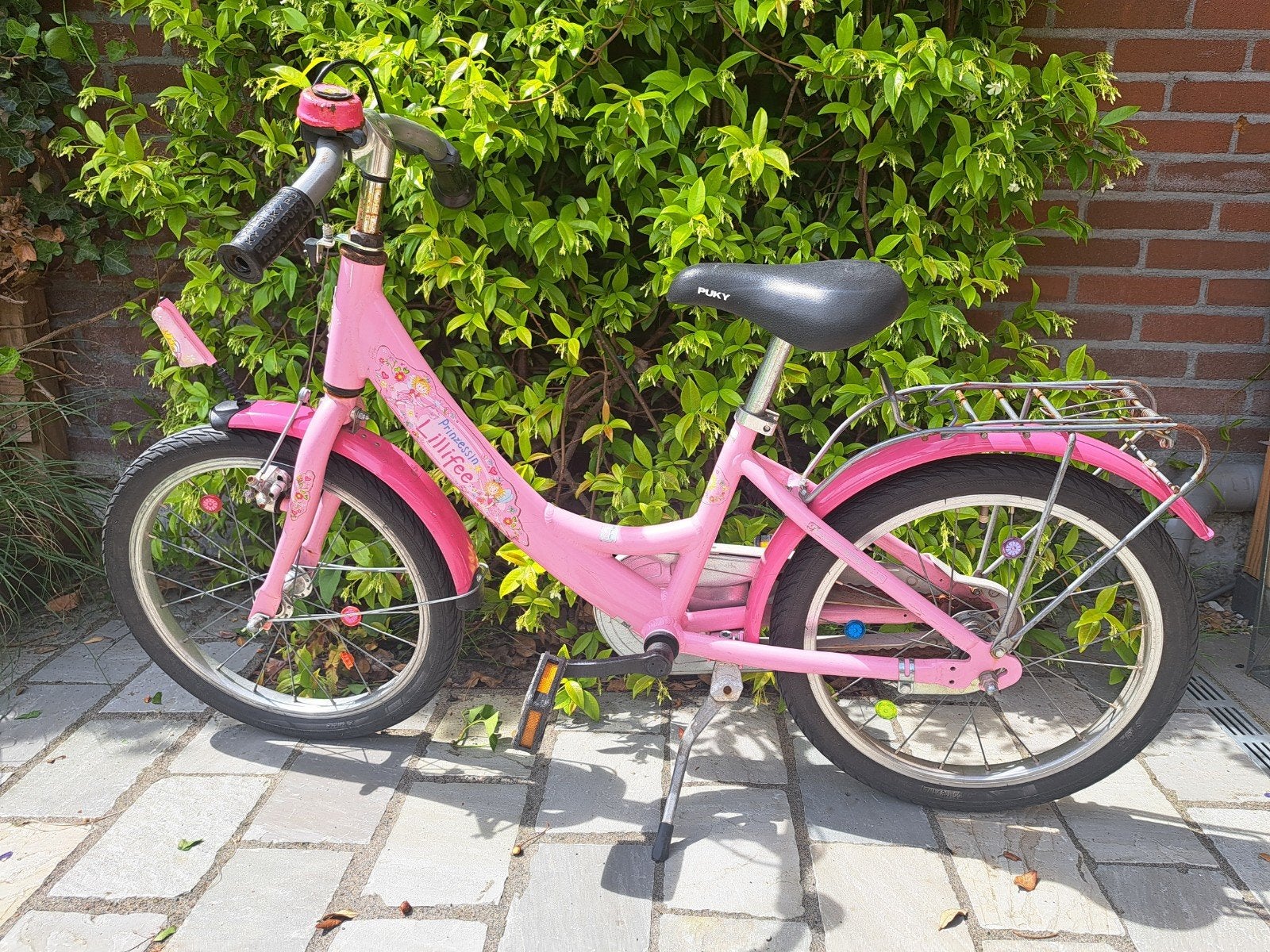 Roze Puky kinderfiets 18 inch, Ophalen, Terugtraprem, Puky, 16 tot 20 inch
