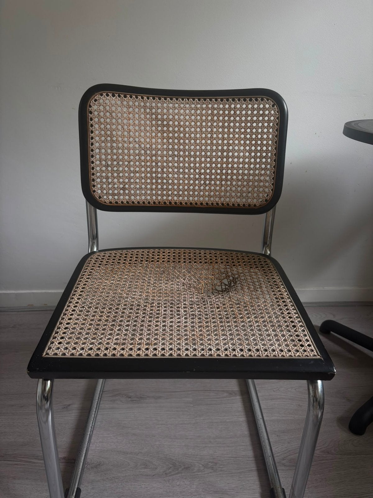 2x cesca stoel (zwart), Huis en Inrichting, Stoelen, Ophalen of Verzenden, Gebruikt, Zwart, Twee
